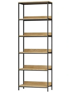 Oikiture Display Shelf 5 Tier Bookshelf Storage Shelves Stand Rack Bookcase