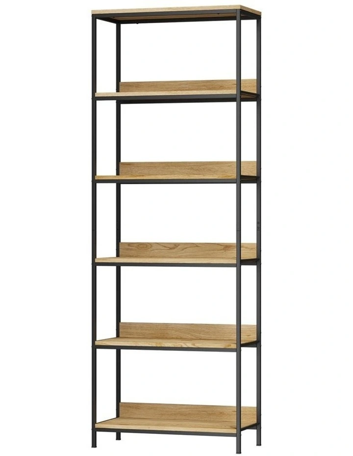 Oikiture Display Shelf 5 Tier Bookshelf Storage Shelves Stand Rack Bookcase image 1