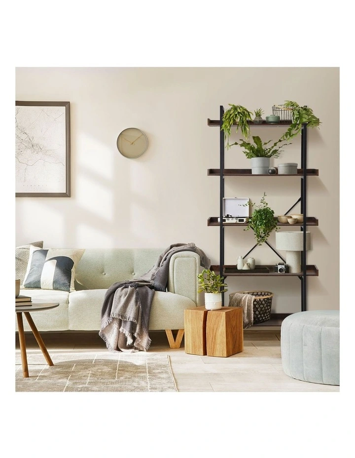 Oikiture Display Shelf 5-Tier Bookshelf Shelves Storage Bookcase Stand Rack 80CM image 7