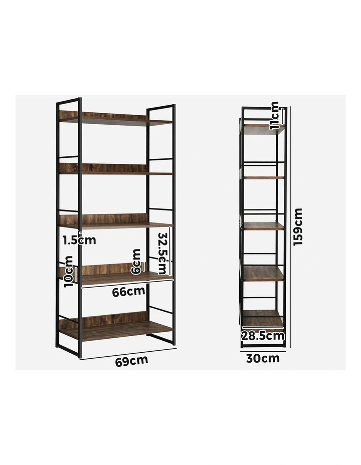 Oikiture Display Shelf Storage Shelves Bookshelf Bookcase Stand Rack Cupboard image 3