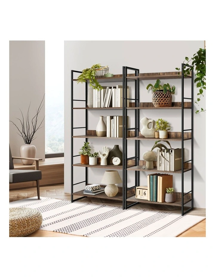 Oikiture Display Shelf Storage Shelves Bookshelf Bookcase Stand Rack Cupboard image 5