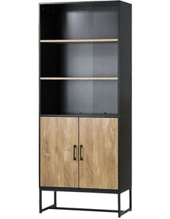 Oikiture Display Shelf 5-Tier Storage Shelves Bookshelf Bookcase Cupboard