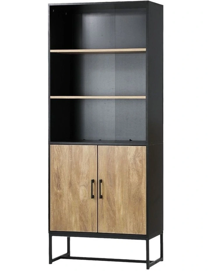 Oikiture Display Shelf 5-Tier Storage Shelves Bookshelf Bookcase Cupboard image 1