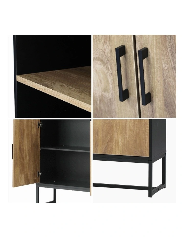 Oikiture Display Shelf 5-Tier Storage Shelves Bookshelf Bookcase Cupboard image 6