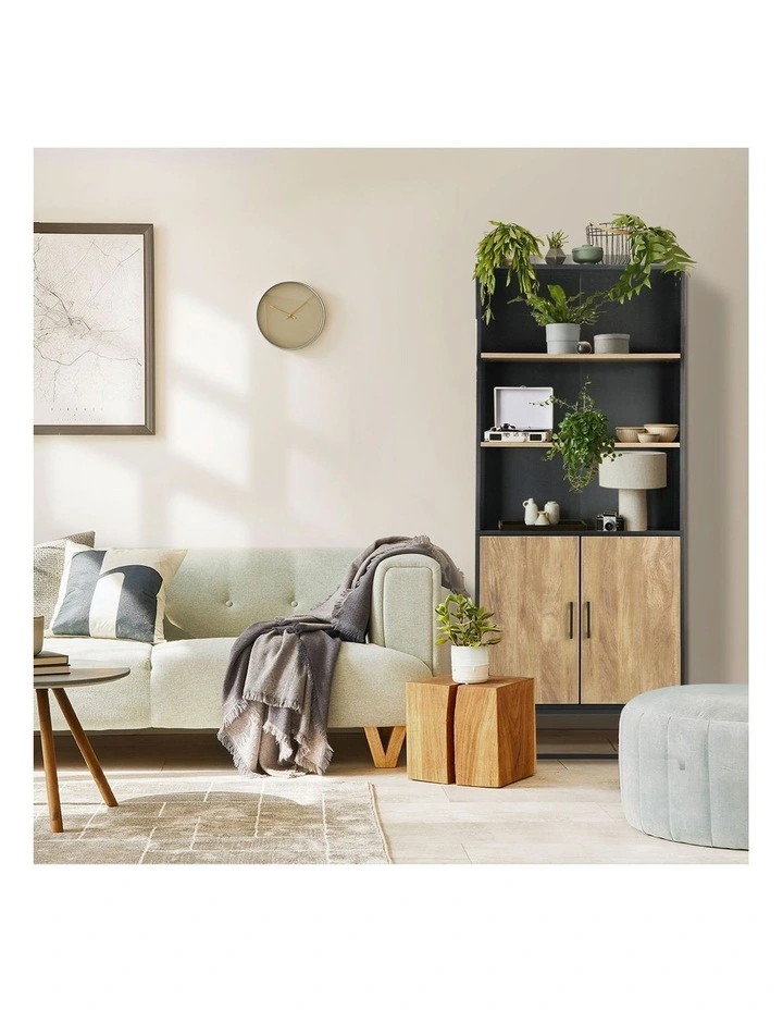 Oikiture Display Shelf 5-Tier Storage Shelves Bookshelf Bookcase Cupboard image 7
