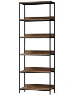 Oikiture Display Shelf 5 Tier Bookshelf Storage Shelves Bookcase Stand Rack
