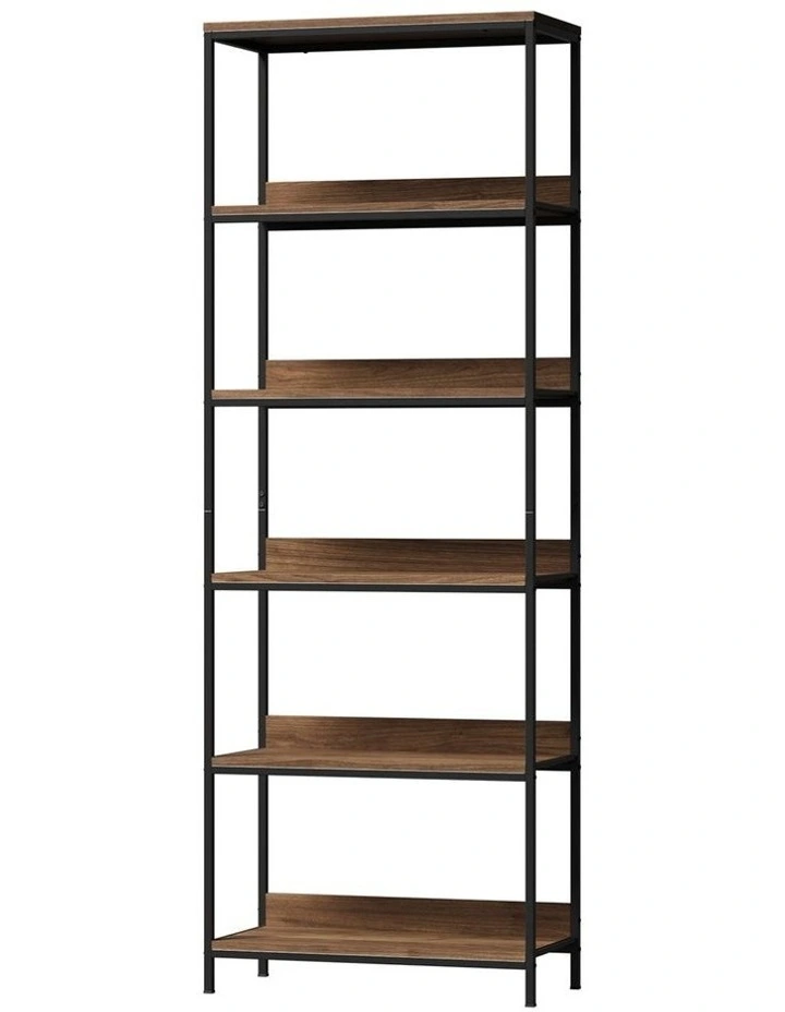 Oikiture Display Shelf 5 Tier Bookshelf Storage Shelves Bookcase Stand Rack image 1