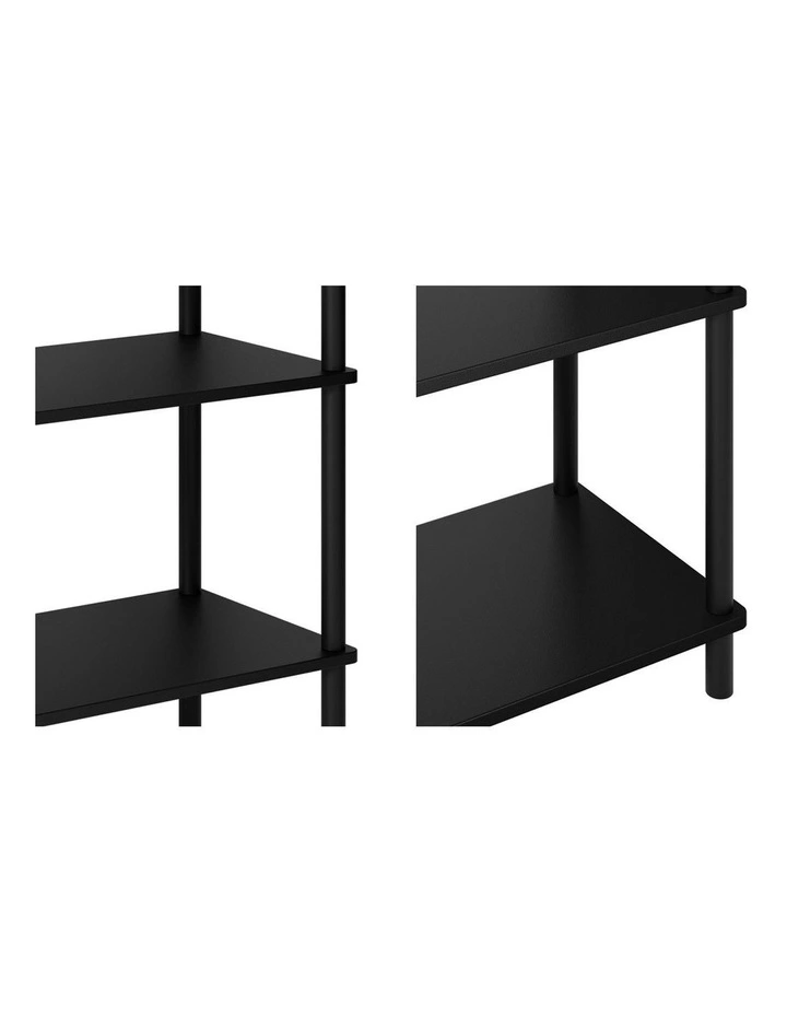 Oikiture Bookshelf 5 Tier Display Shelf Storage Shelves Stand Rack Black image 6