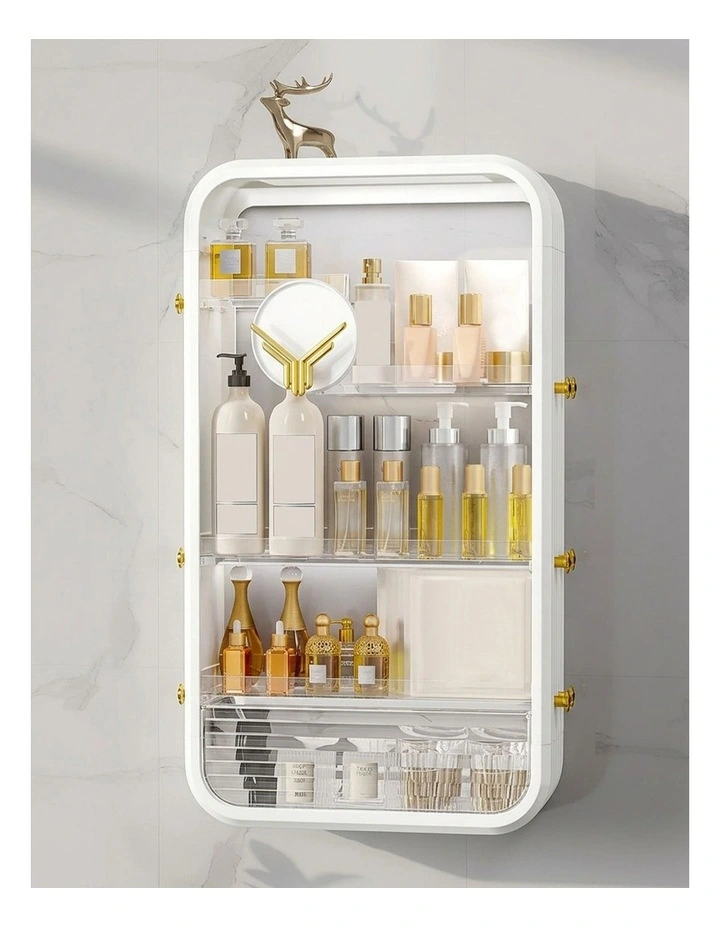 SOGA 2X White Multi Tier Cosmetic Storage Rack Vanity Organiser image 4