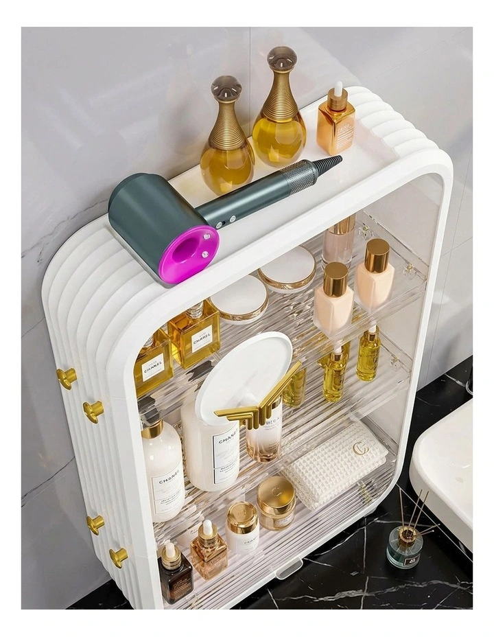 SOGA 2X White Multi Tier Cosmetic Storage Rack Vanity Organiser image 5