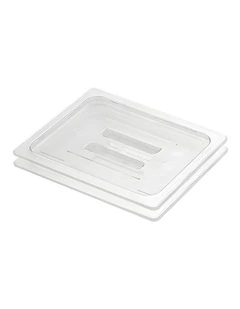 SOGA Clear Gastronorm 1/2 GN Lid Food Tray Top Cover Bundle of 2