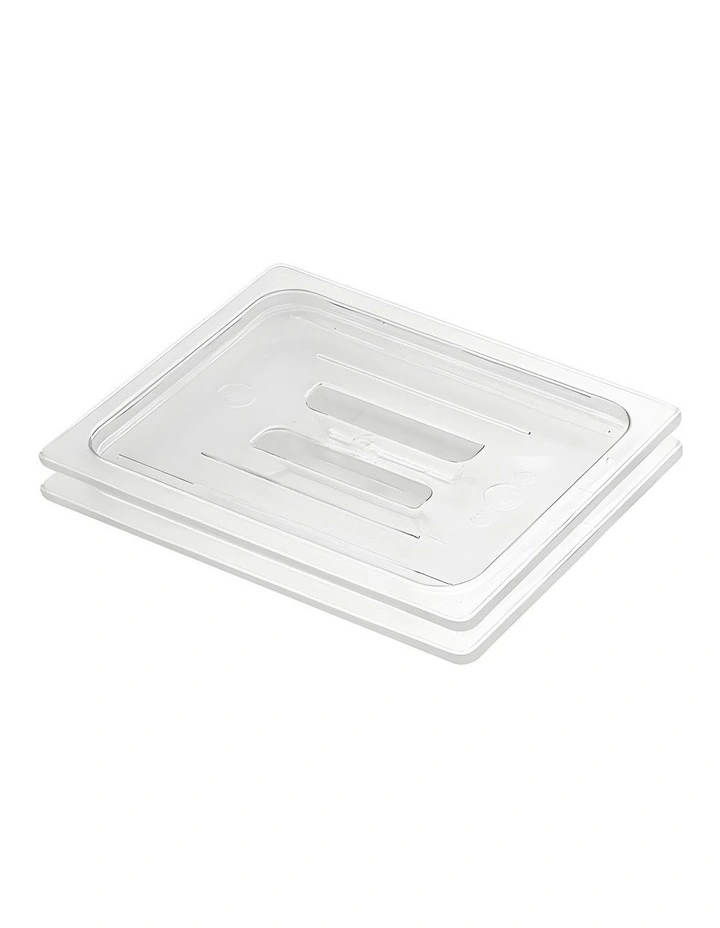 SOGA Clear Gastronorm 1/2 GN Lid Food Tray Top Cover Bundle of 2 image 1