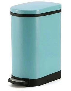 SOGA 10L U-Shape Stainless Steel Pedal Bin Blue