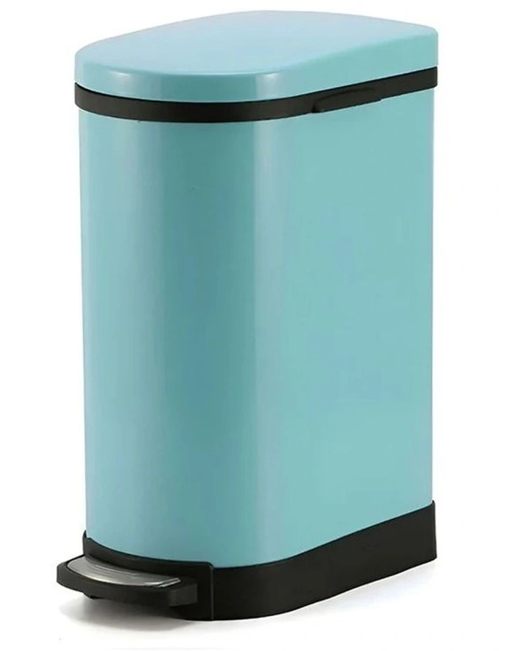 SOGA 10L U-Shape Stainless Steel Pedal Bin Blue image 1
