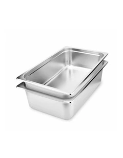 SOGA 2 Pack Gastronorm GN Pan 1/1 Stainless Steel Tray 15cm Deep