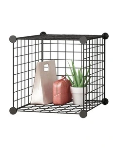 SOGA Single Cube Storage Organiser Black
