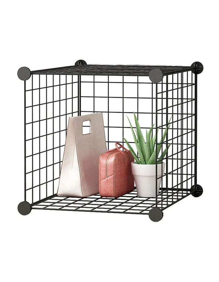 SOGA Single Cube Storage Organiser Black image 1
