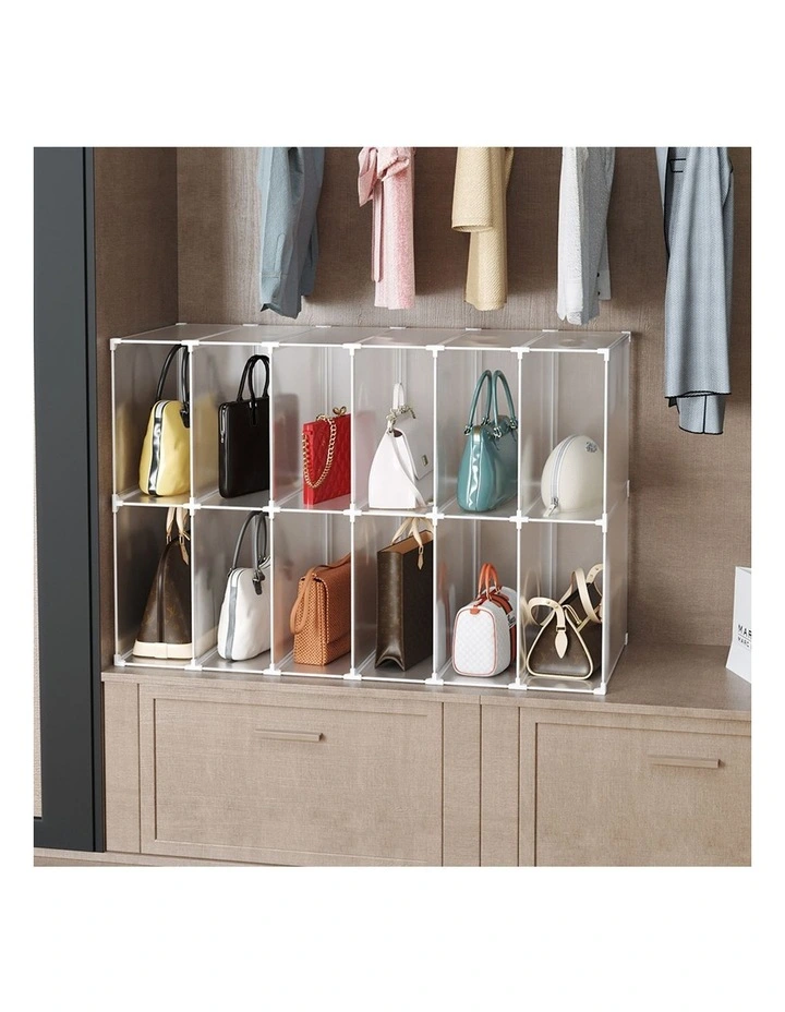 SOGA Cube Storage Organiser 12 Cube Foldable image 2