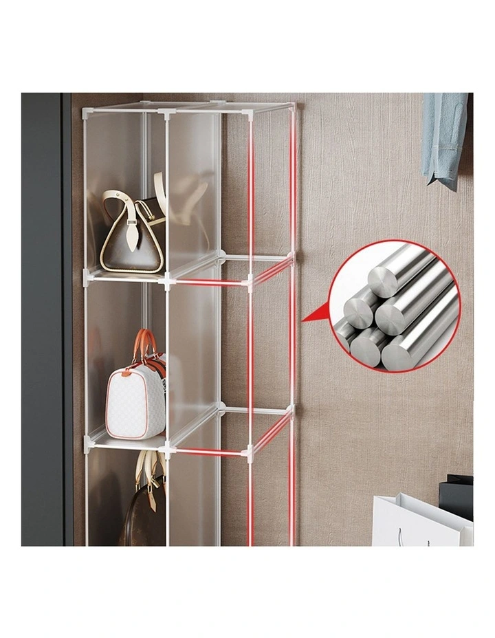SOGA Cube Storage Organiser 12 Cube Foldable image 4