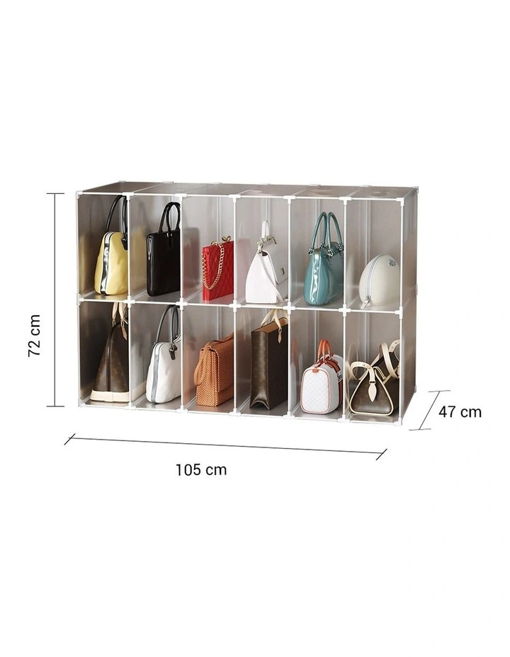 SOGA Cube Storage Organiser 12 Cube Foldable image 6