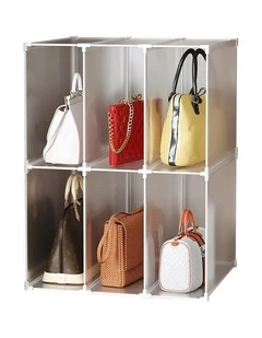 SOGA 2 Pack Bag Storage Organisers 3 Tier Stackable