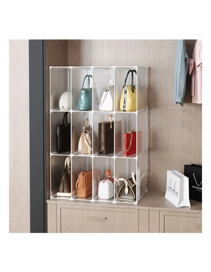 SOGA 2 Pack Bag Storage Organisers 3 Tier Stackable image 2
