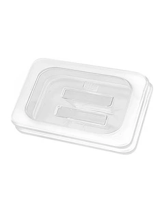 SOGA Clear Gastronorm 1/6 GN Lid Food Tray Top Cover Bundle of 2