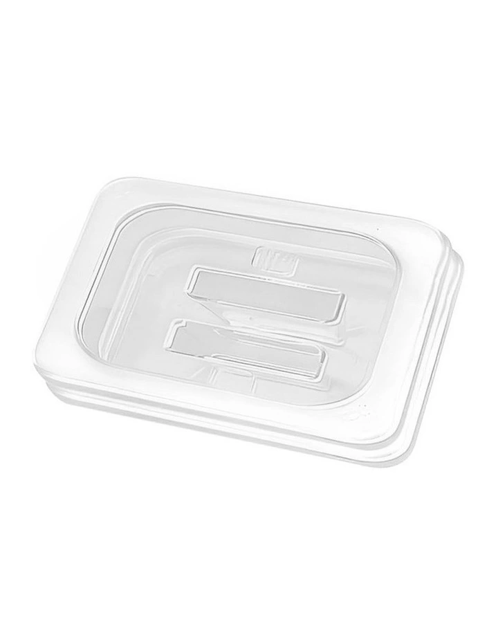 SOGA Clear Gastronorm 1/6 GN Lid Food Tray Top Cover Bundle of 2 image 1