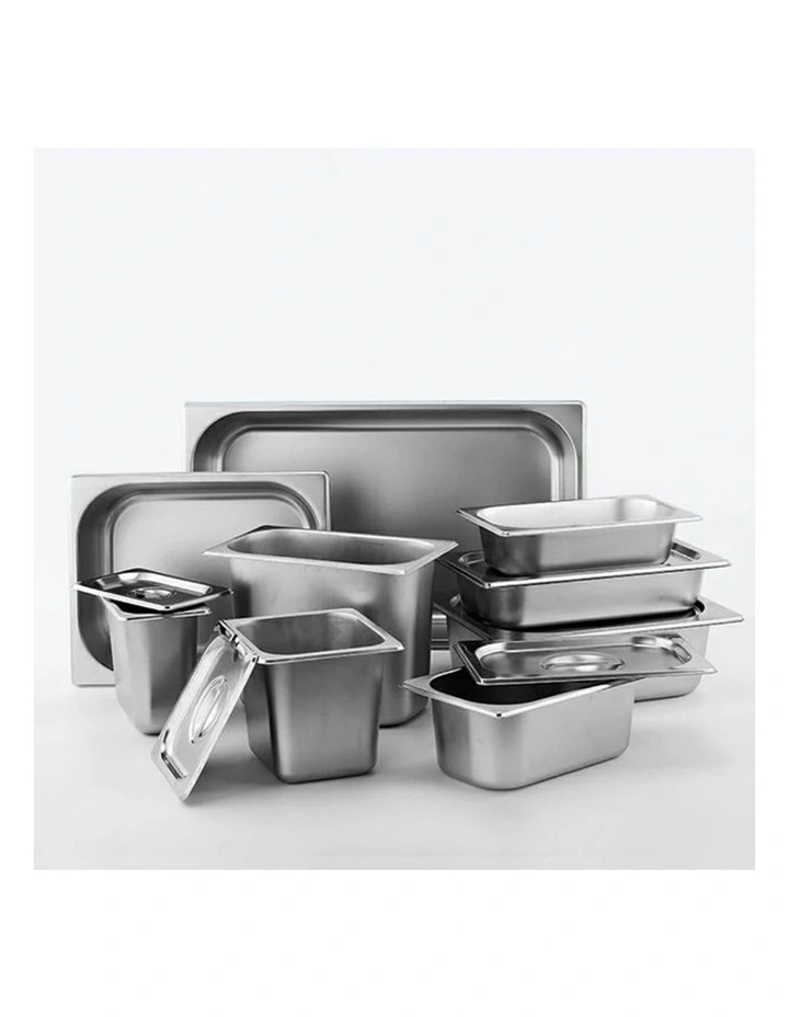 SOGA Gastronorm GN Pan 1/3 Stainless Steel Tray 20cm Deep image 7