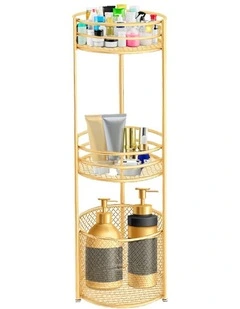 SOGA 2X 3 Tier Bathroom Storage Shelf Rack with Basket