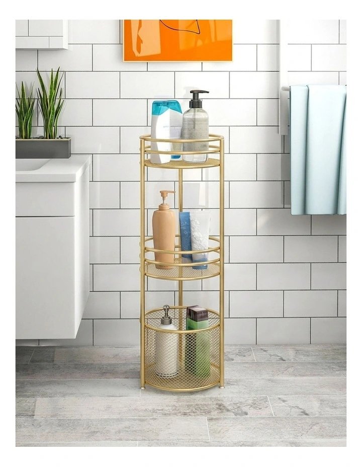 SOGA 2X 3 Tier Bathroom Storage Shelf Rack with Basket image 4