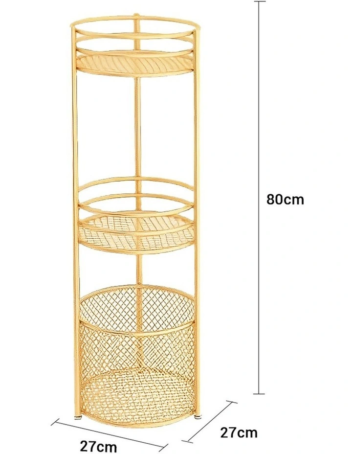 SOGA 2X 3 Tier Bathroom Storage Shelf Rack with Basket image 6