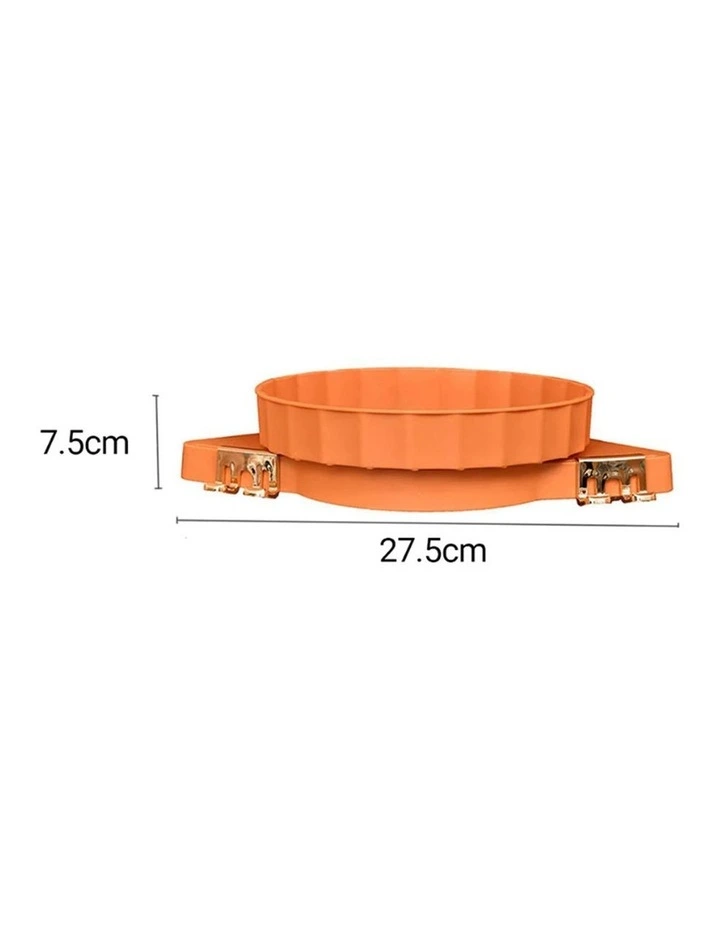 SOGA 2X Orange Rotating Bathroom Corner Shelf Wall Mounted image 2