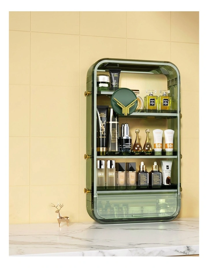 SOGA 2X Green Multi Tier Cosmetic Storage Rack Vanity Organiser image 3