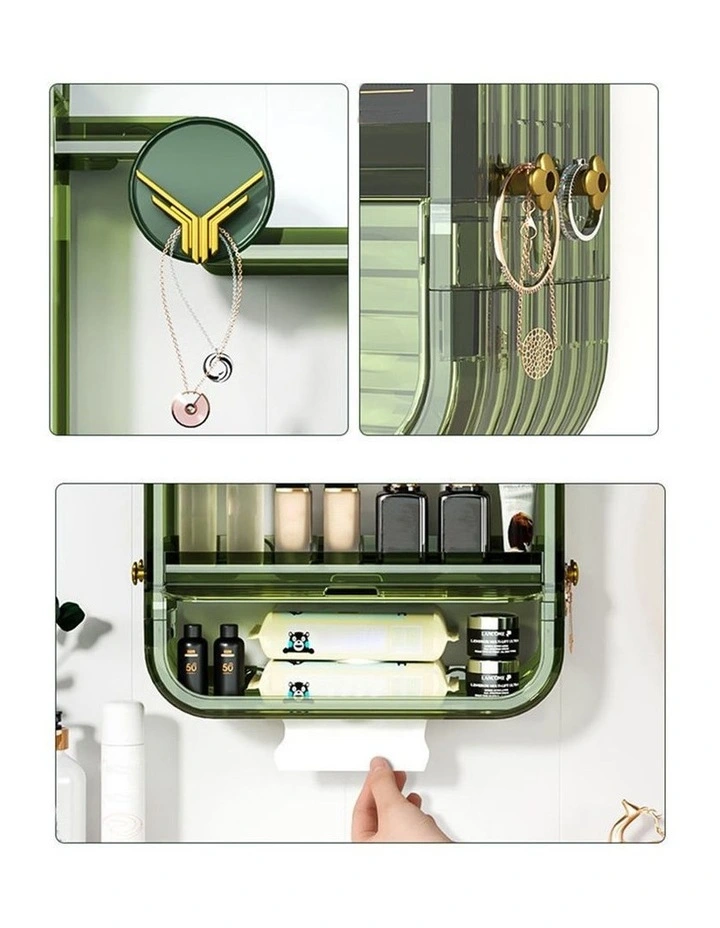 SOGA 2X Green Multi Tier Cosmetic Storage Rack Vanity Organiser image 7