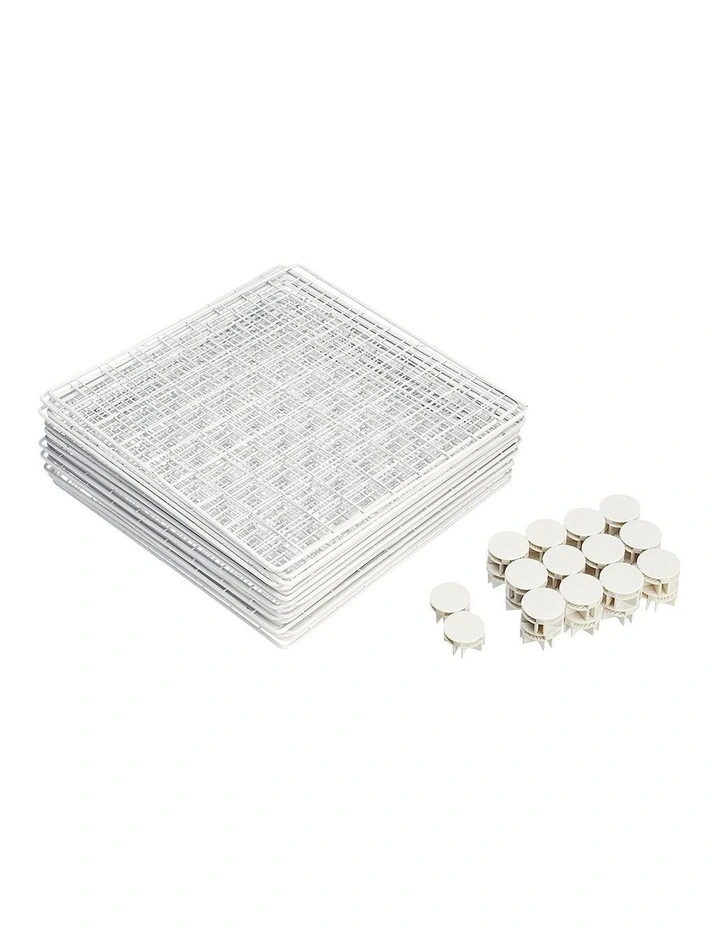 SOGA 12 Cube Storage Organiser White Modular Wire image 5