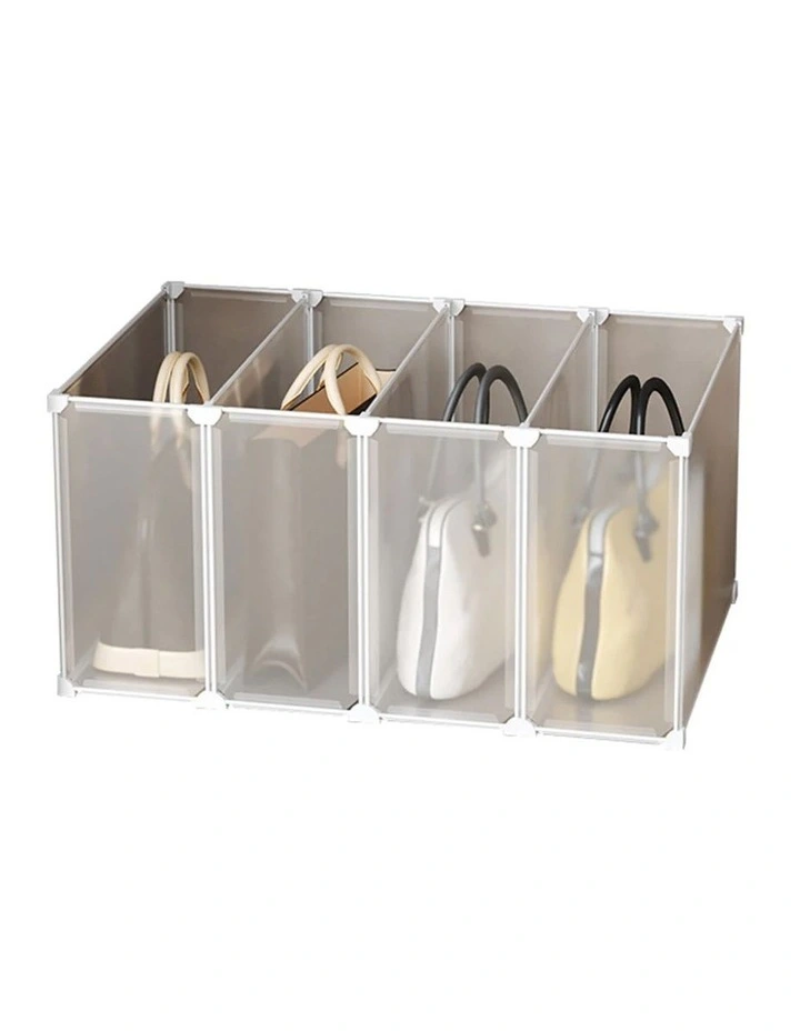 SOGA Bag Storage Box Single Tier PP Plastic image 1