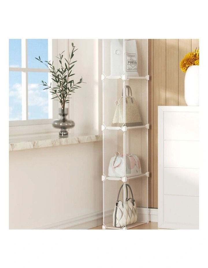 SOGA Bag Storage Box Single Tier PP Plastic image 4