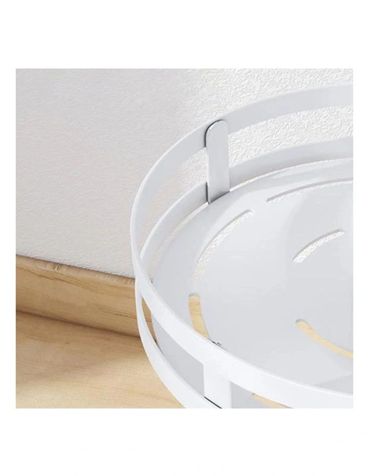 SOGA 2 Pack 2-Tier Round Rotating Spice Racks - White image 6