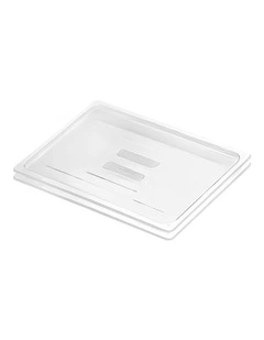 SOGA Clear Gastronorm 1/1 GN Lid Food Tray Top Cover Bundle of 2