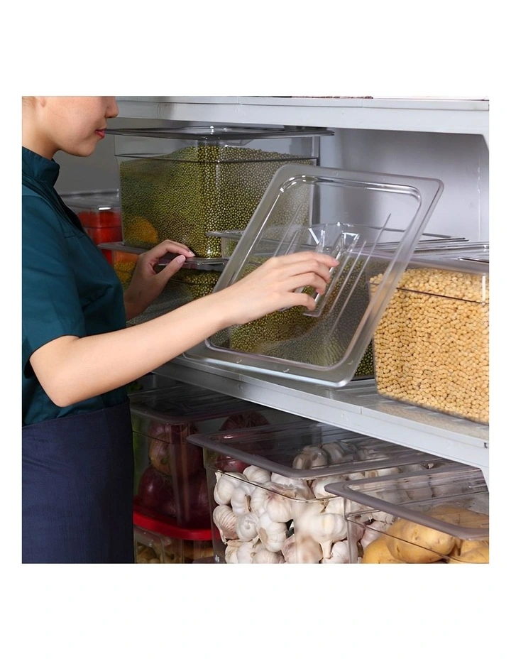SOGA Clear Gastronorm 1/1 GN Lid Food Tray Top Cover Bundle of 2 image 4