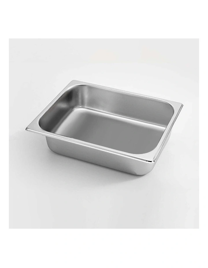 SOGA 2 Pack Gastronorm GN Pan 1/2 Stainless Steel Tray 6.5cm Deep image 4