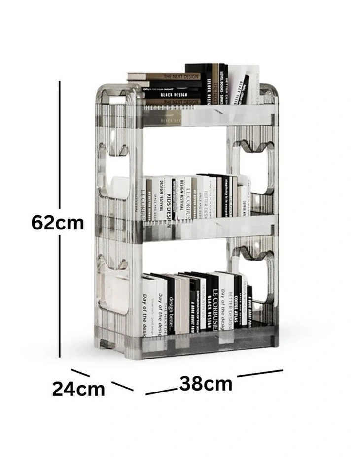 SOGA 2 Pack Storage Organisers 3 Tier Clear image 2