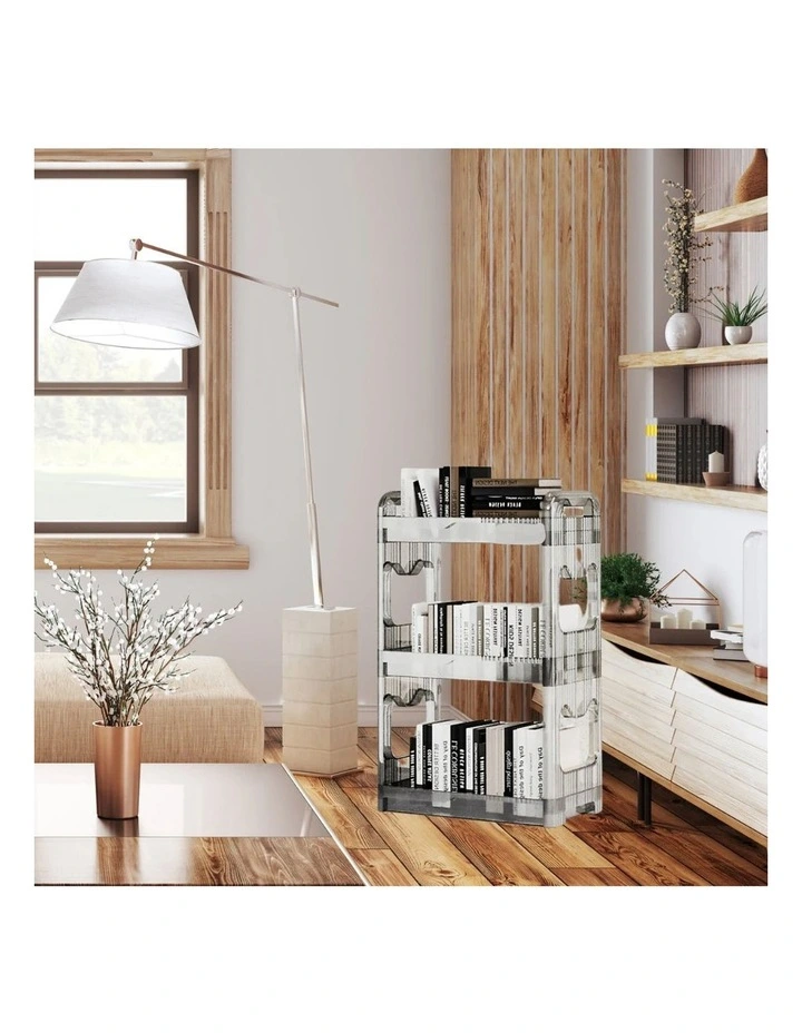 SOGA 2 Pack Storage Organisers 3 Tier Clear image 4