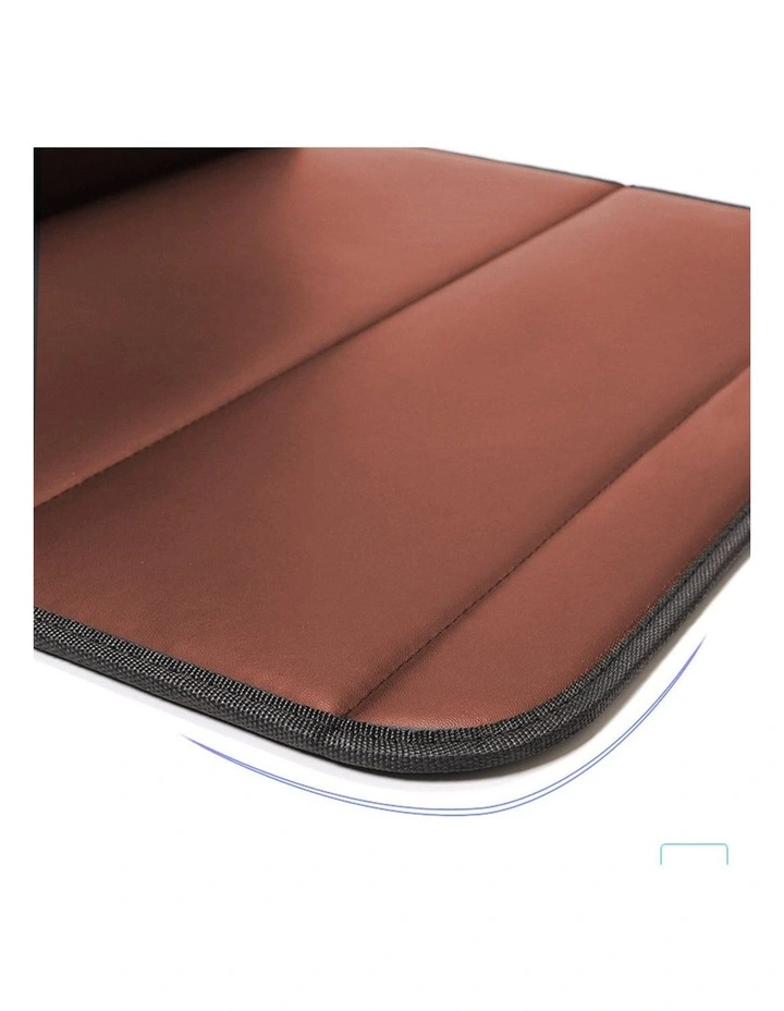 SOGA 2X Medium Foldable Leather Car Boot Trunk Cargo Organizer Storage Box Coffee image 6