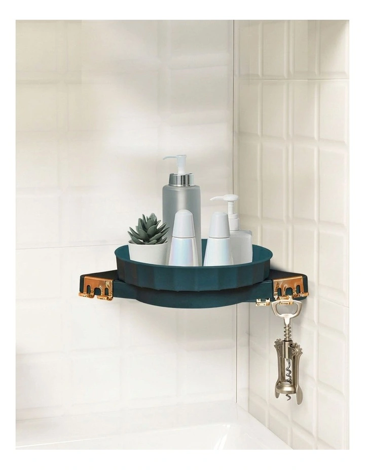 SOGA Green Rotating Bathroom Corner Shelf Wall Mounted Storage Rack image 3