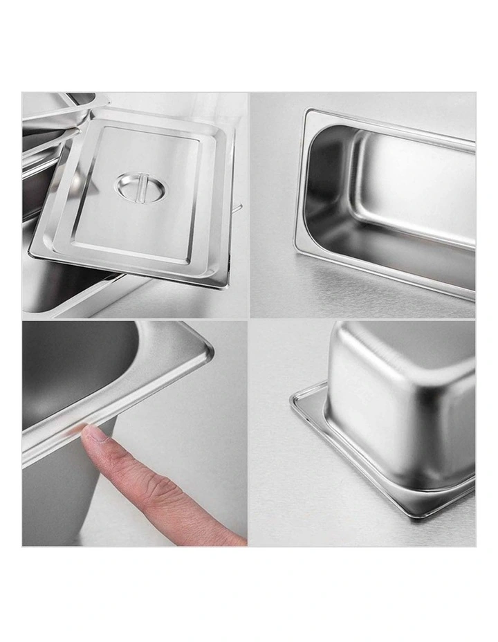 SOGA Gastronorm GN Pan 1/2 Stainless Steel Tray 15cm Deep image 5