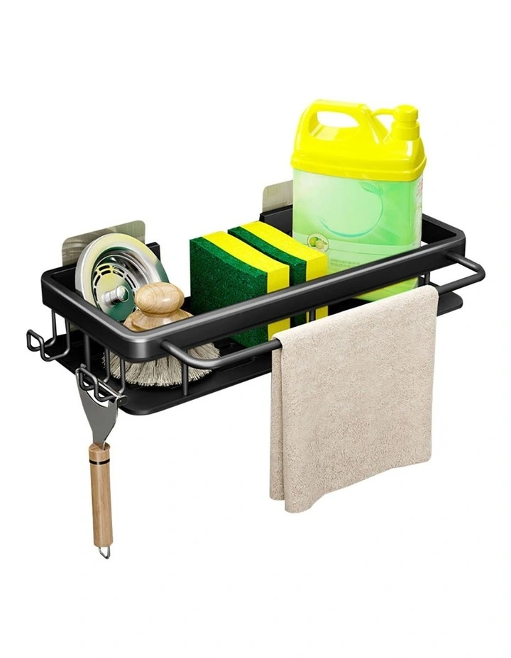 SOGA Sink Caddy 34cm Self-Adhesive Wall Mounted image 1