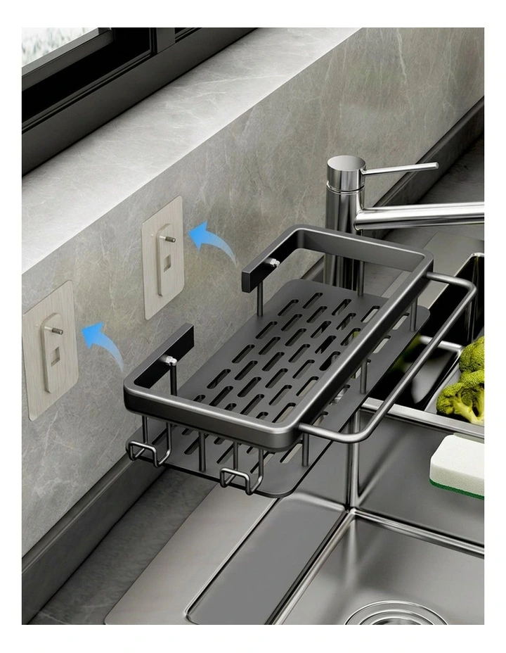 SOGA Sink Caddy 34cm Self-Adhesive Wall Mounted image 5