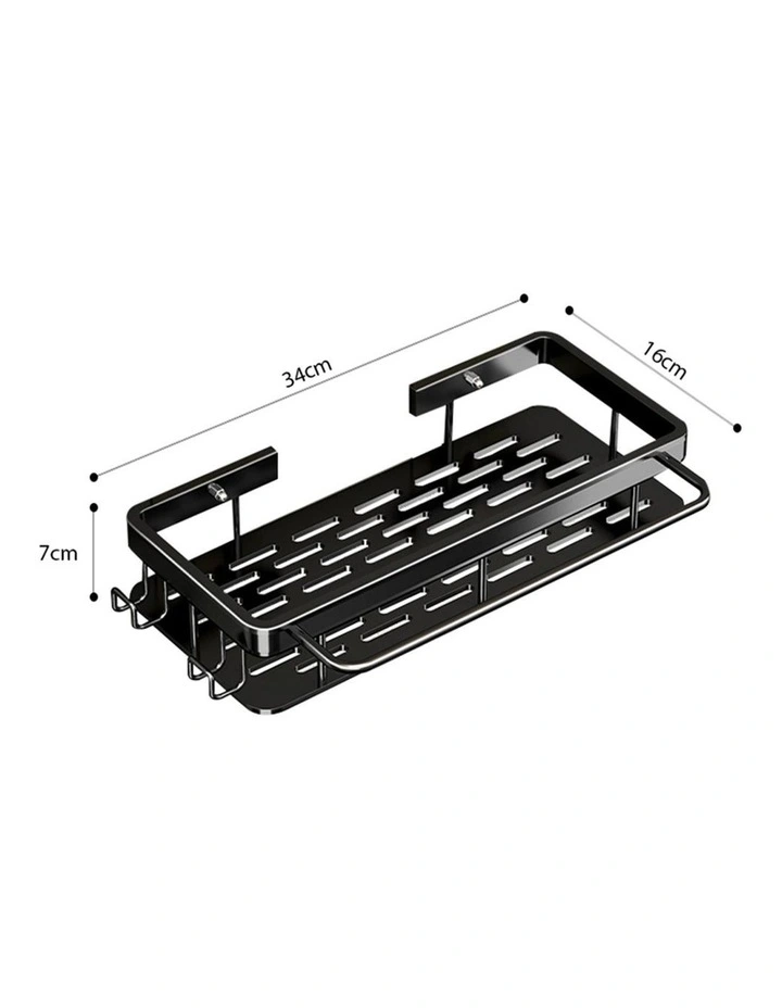 SOGA Sink Caddy 34cm Self-Adhesive Wall Mounted image 6